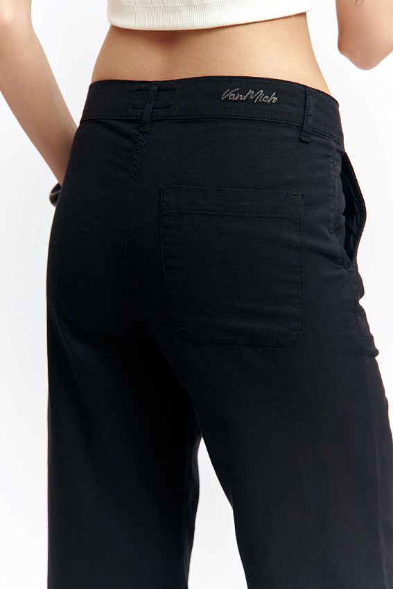 Брюки льняные Van Mich Черный