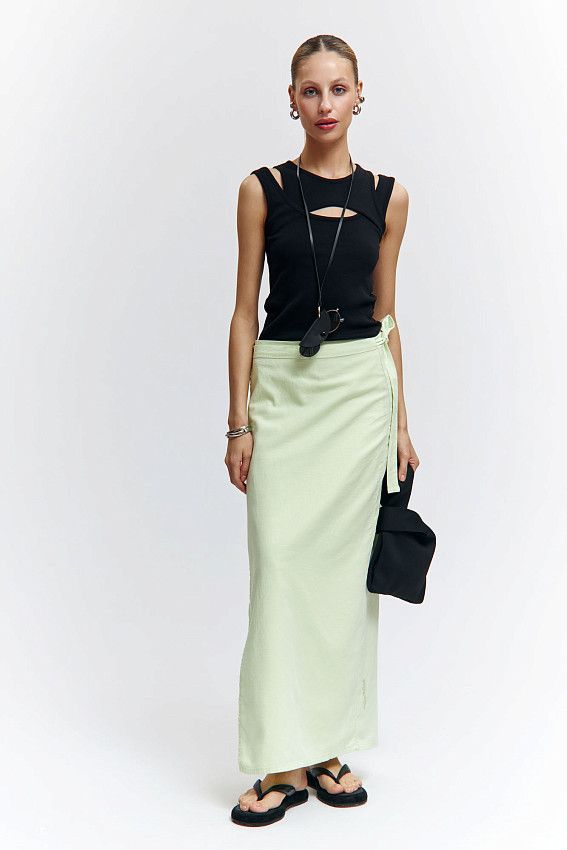 Юбка льняная Van Mich Зеленый