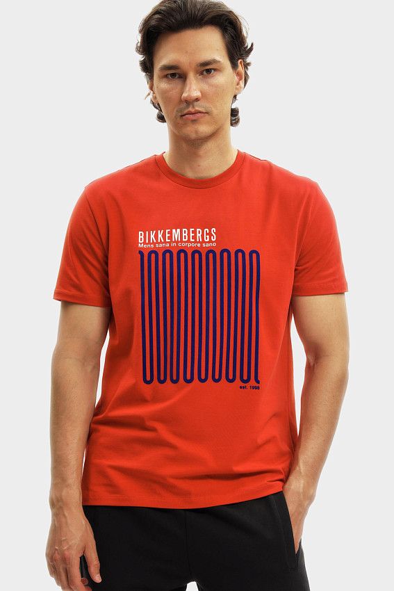 Футболка Bikkembergs Оранжевый
