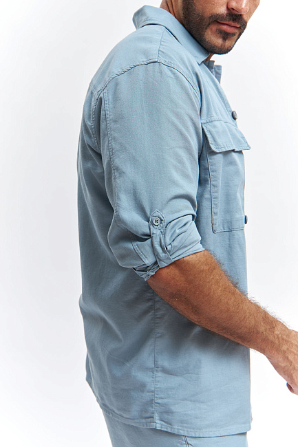 Рубашка льняная Van Mich