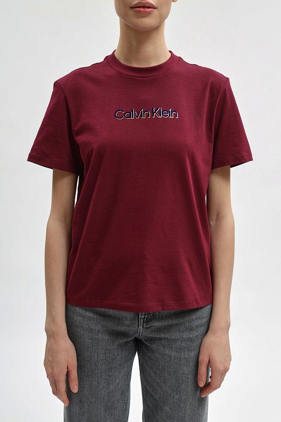 Футболка Calvin Klein Jeans Бордовый