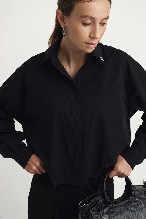 Рубашка с длинным рукавом The Hills Черный