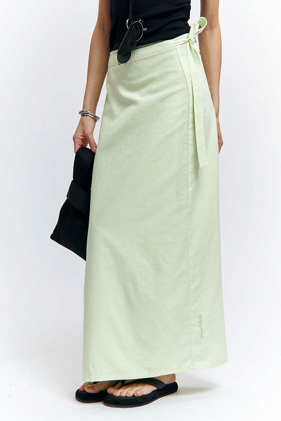 Юбка льняная Van Mich Зеленый