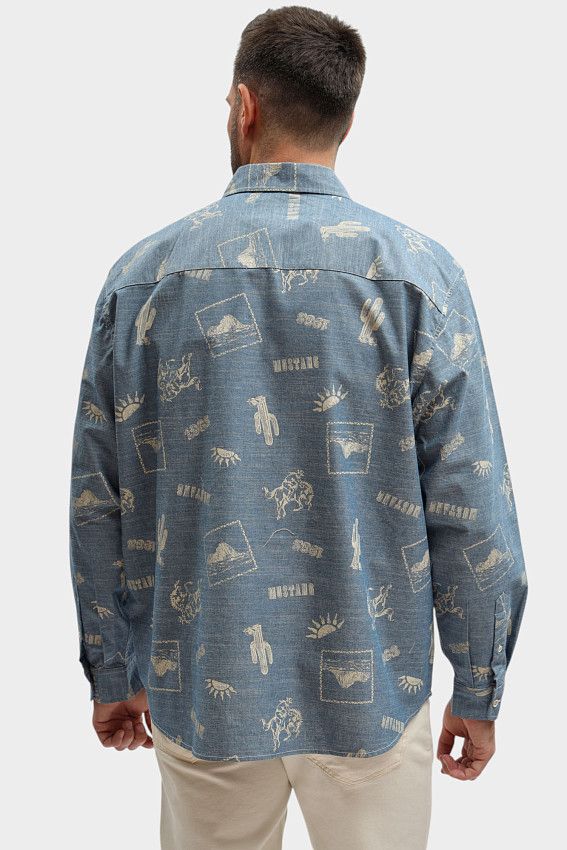 Рубашка Mustang Синий