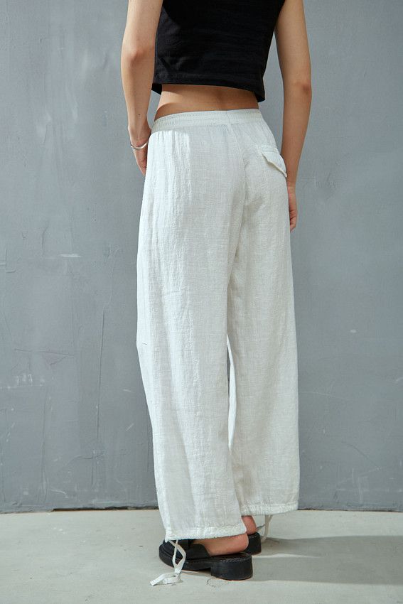 Брюки льняные Van Mich Белый