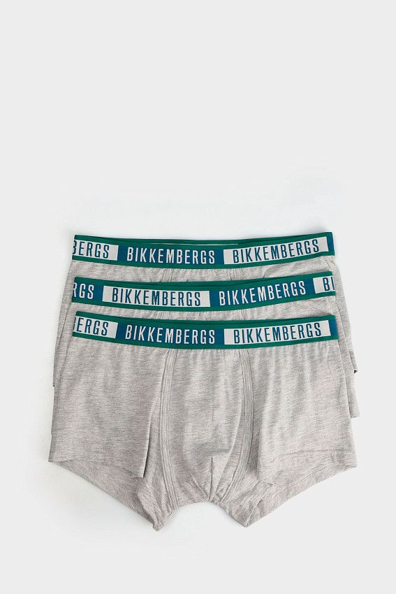 Трусы 3 шт. Bikkembergs Серый