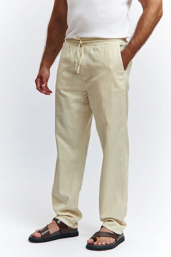 Брюки льняные Van Mich Бежевый