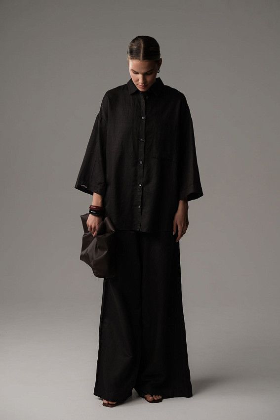 Рубашка с коротким рукавом The Hills Черный