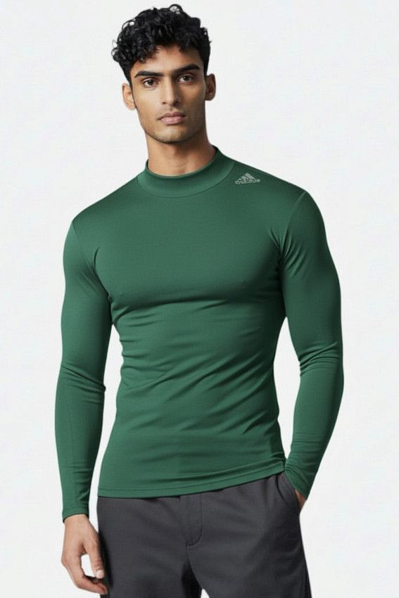 Лонгслив компрессионный Adidas Зеленый