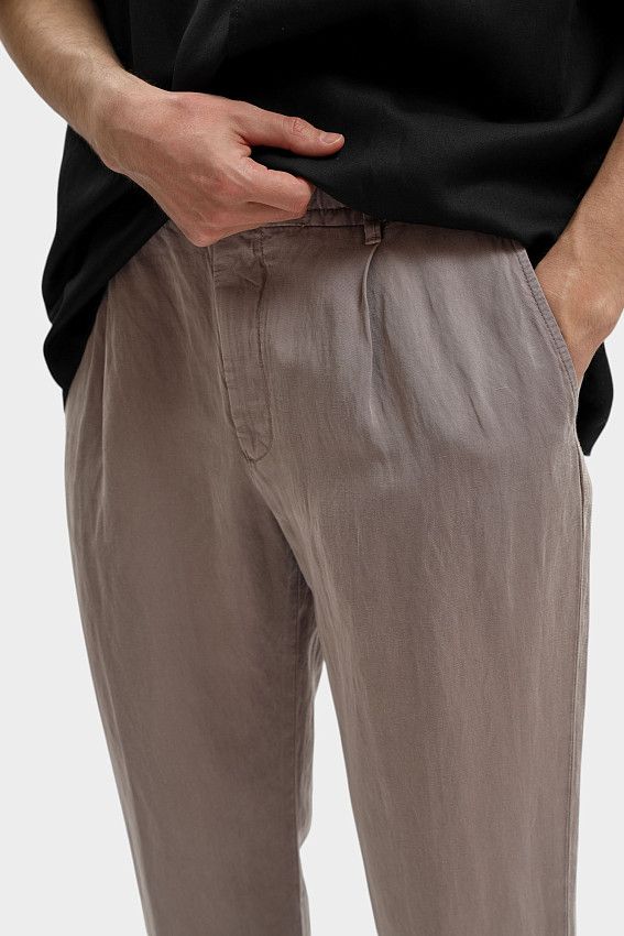 Брюки льняные Strellson Серый