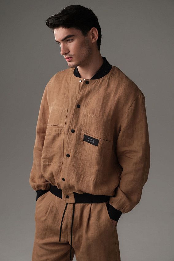 Бомбер The Hills Бежевый