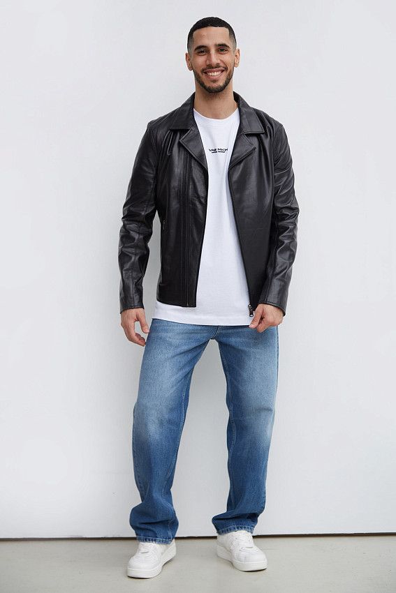 Куртка кожаная Van Mich Черный