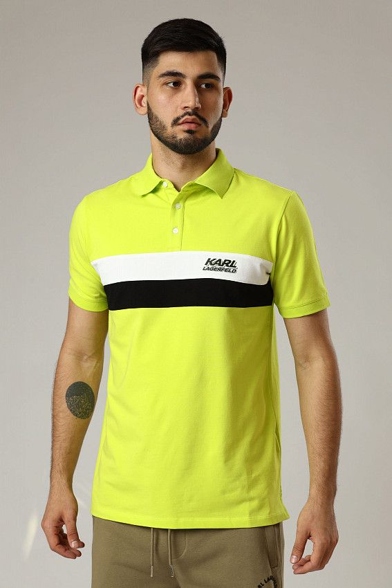 Поло Karl Lagerfeld Салатовый