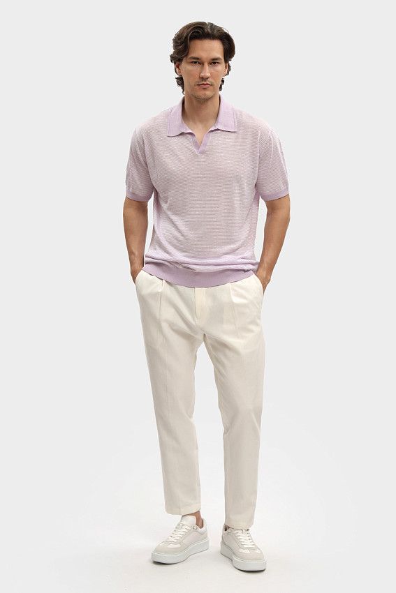 Поло с коротким рукавом Karl Lagerfeld Розовый