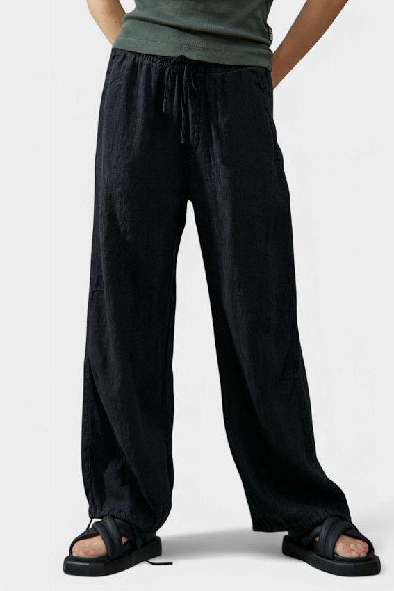 Брюки льняные Van Mich Черный