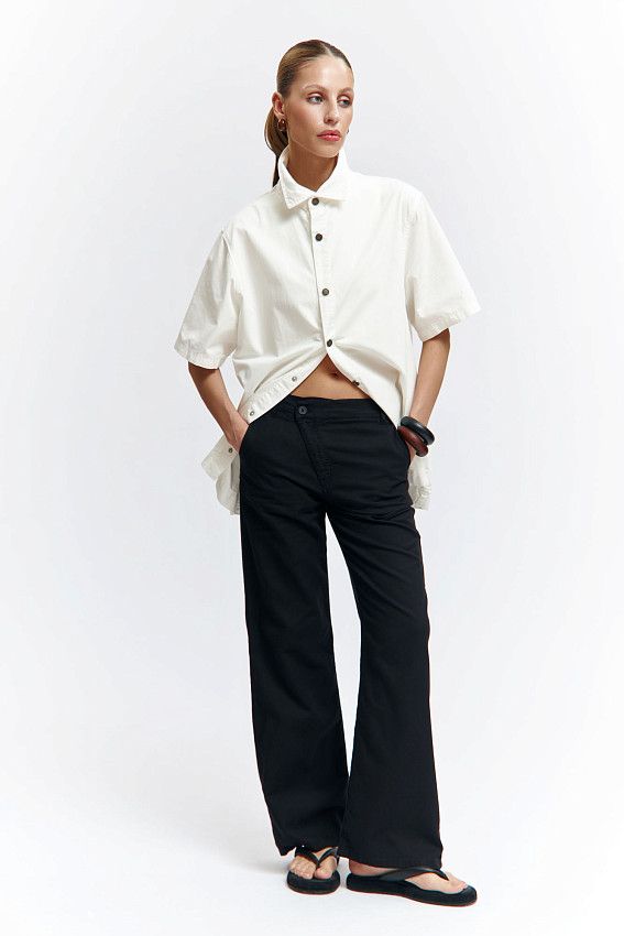 Брюки льняные Van Mich Черный