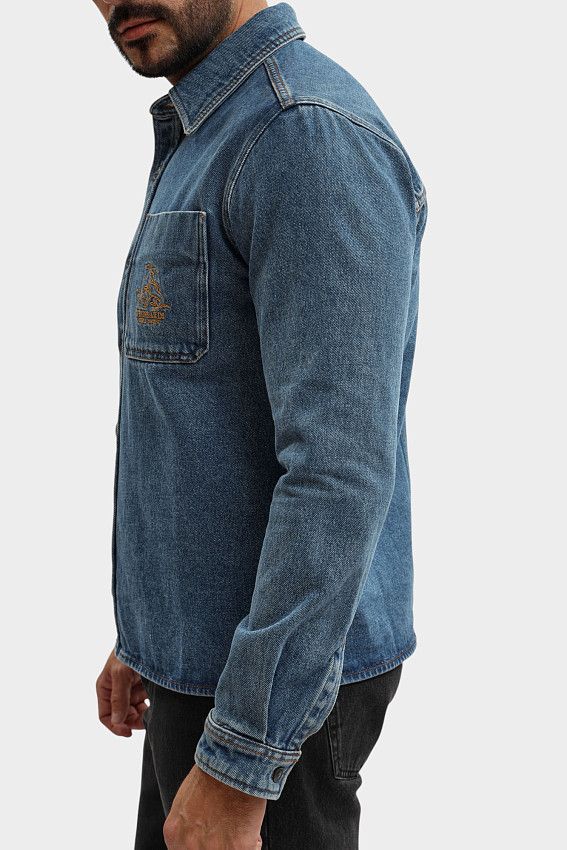 Рубашка джинсовая Trussardi Синий