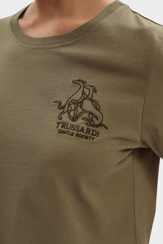 Футболка Trussardi Хаки