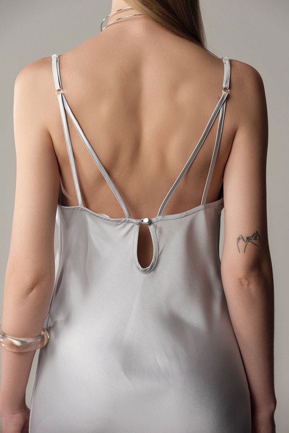 Платье The Hills Серебряный