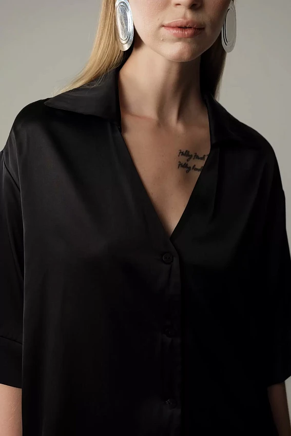 Рубашка с коротким рукавом The Hills Черный