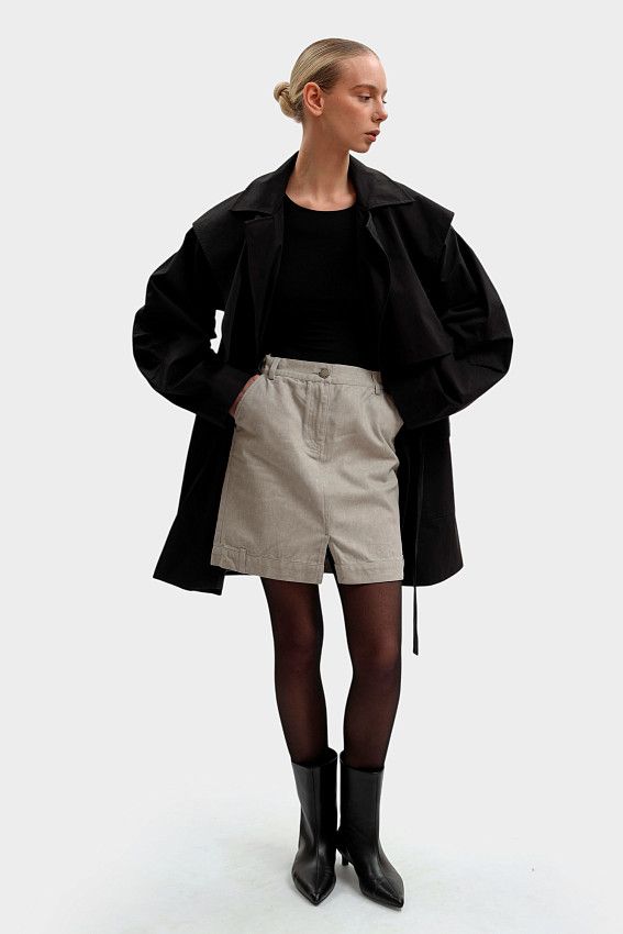 Юбка джинсовая The Hills Бежевый