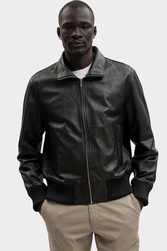 Куртка кожаная Karl Lagerfeld Черный