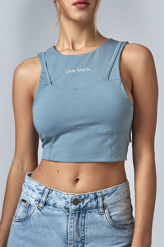 Кроп-топ Van Mich Серый