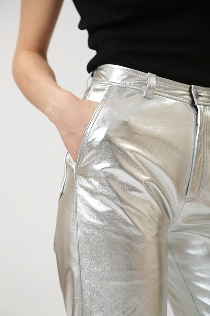 Брюки кожаные Pepe Jeans