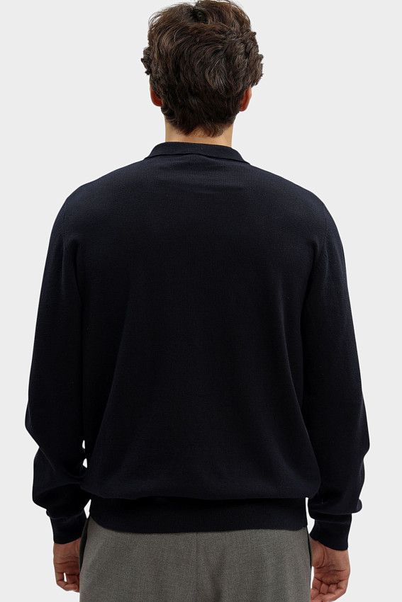 Поло с длинным рукавом Geox Синий