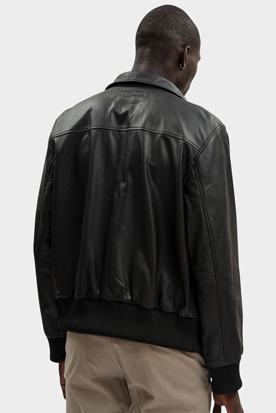Куртка кожаная Karl Lagerfeld Черный