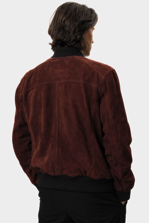 Куртка кожаная Strellson Бордовый