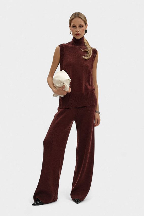 Брюки Trussardi Бордовый