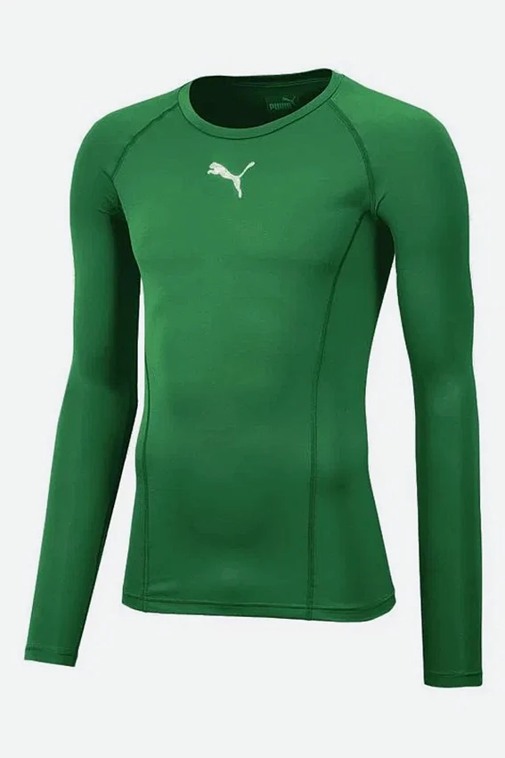 Лонгслив компрессионный Puma Зеленый