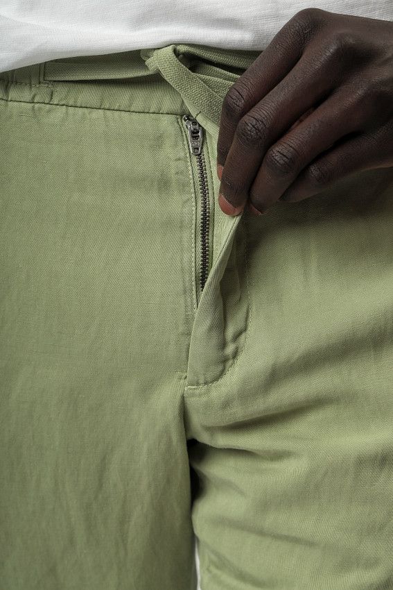 Брюки льняные Strellson Зеленый