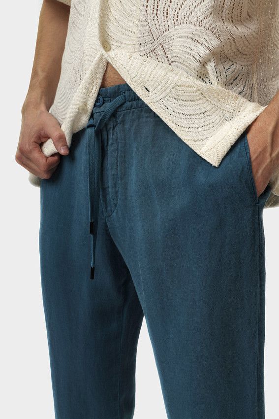 Брюки льняные Strellson Черный