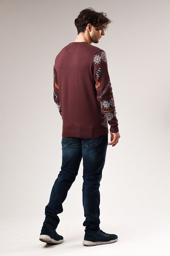 Свитер Jack &amp; Jones Бордовый