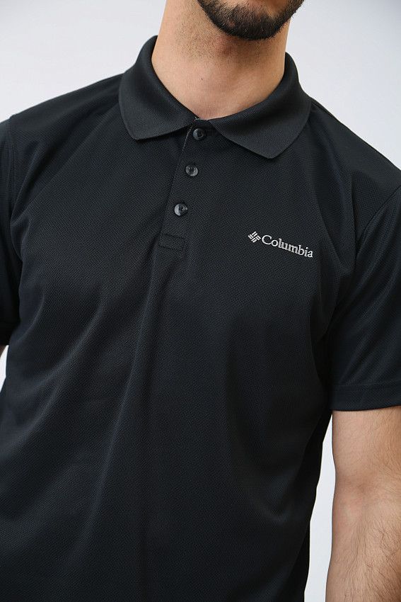 Поло Columbia Черный