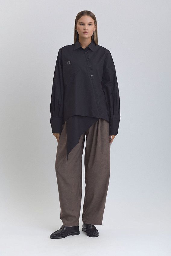 Рубашка с длинным рукавом The Hills Черный