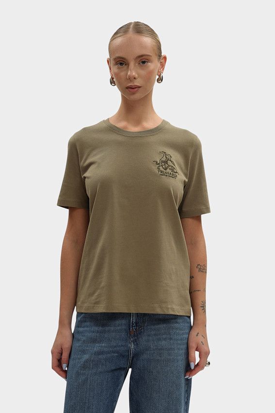 Футболка Trussardi Хаки