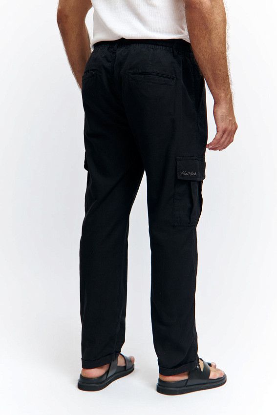 Брюки льняные Van Mich Черный