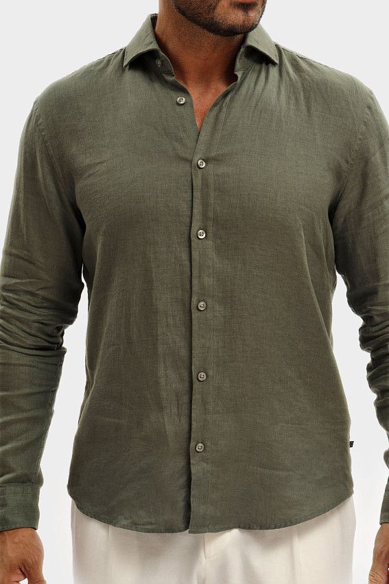 Рубашка Strellson Хаки