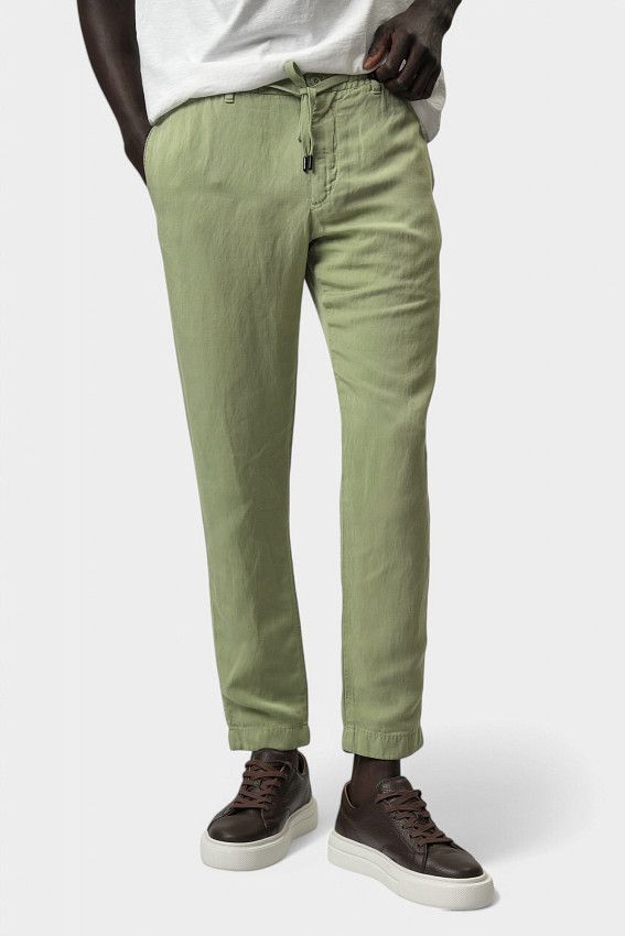Брюки льняные Strellson Зеленый