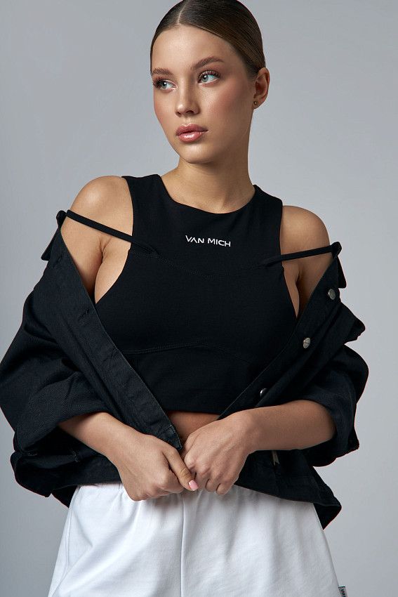 Кроп-топ Van Mich Черный
