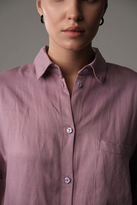 Рубашка с коротким рукавом The Hills Фиолетовый