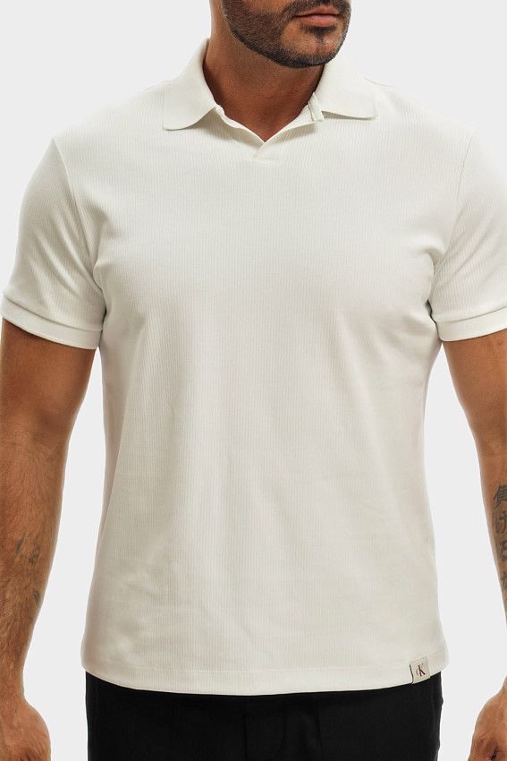 Поло Calvin Klein Jeans Молочный
