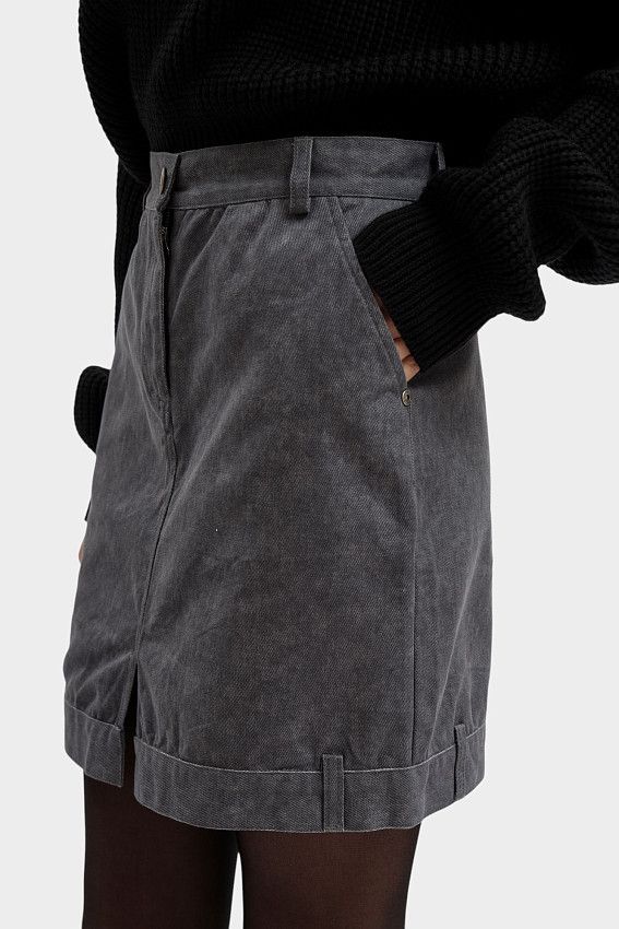 Юбка джинсовая The Hills Серый