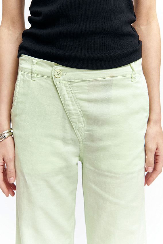 Брюки льняные Van Mich Зеленый