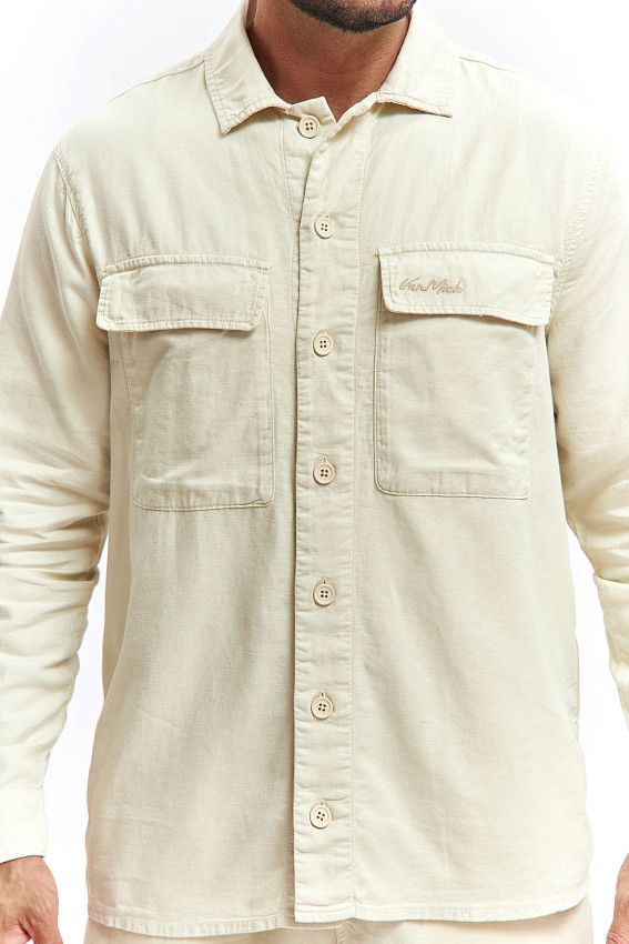 Рубашка льняная Van Mich Бежевый