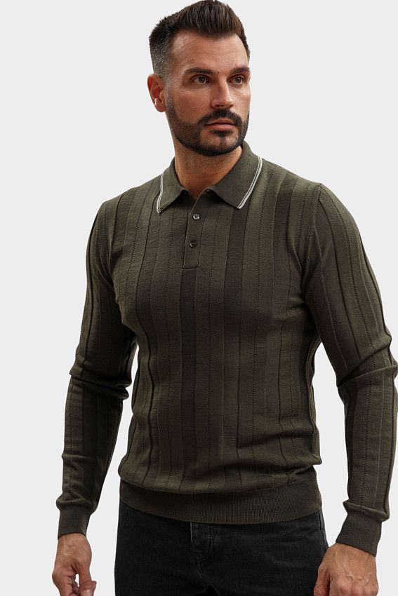 Поло  Trussardi Хаки