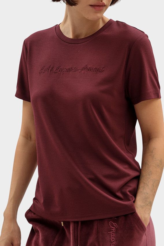 Футболка EA7 Бордовый
